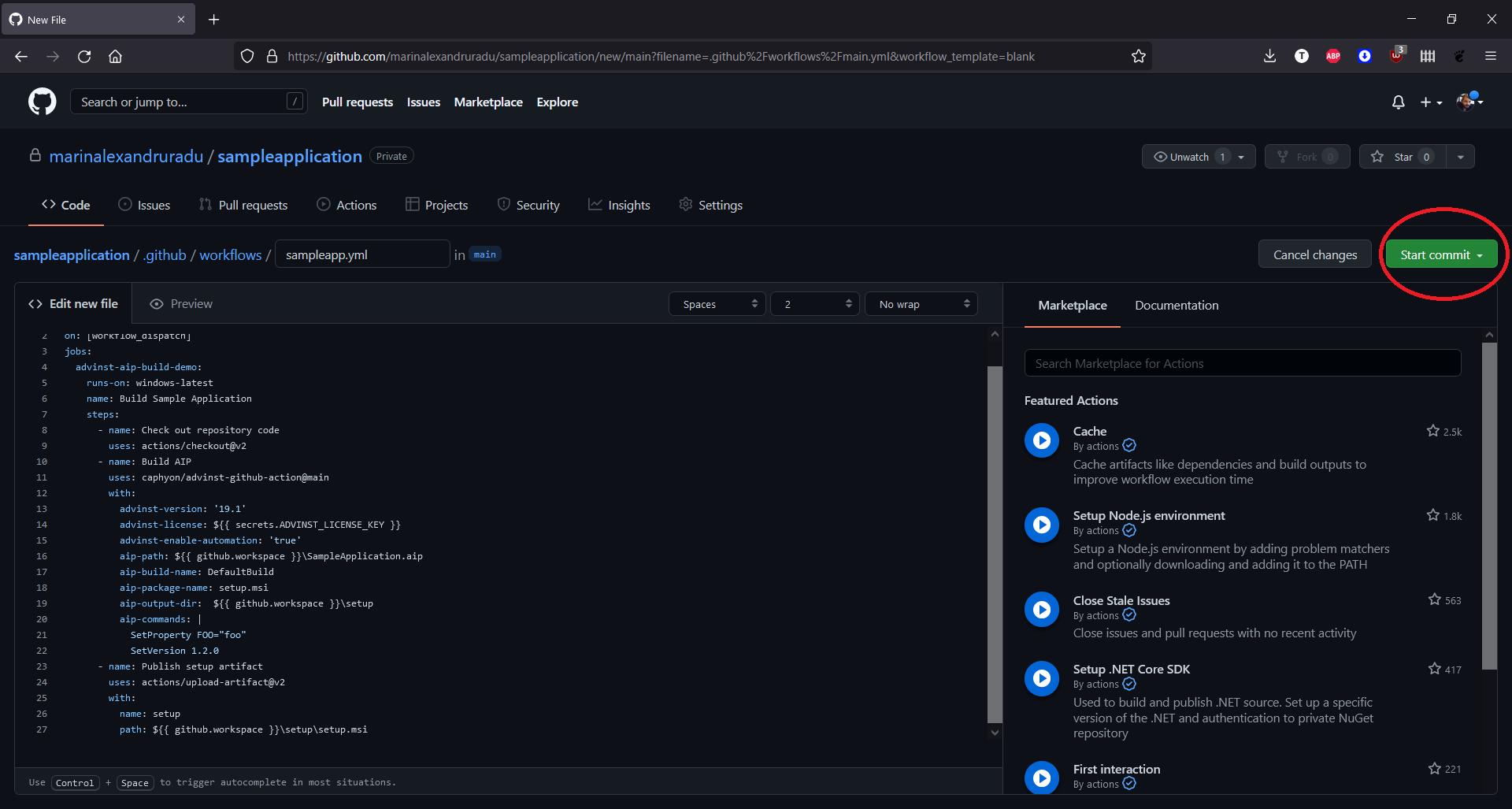 GitHub Actions Commit GitHub Actions Commit
