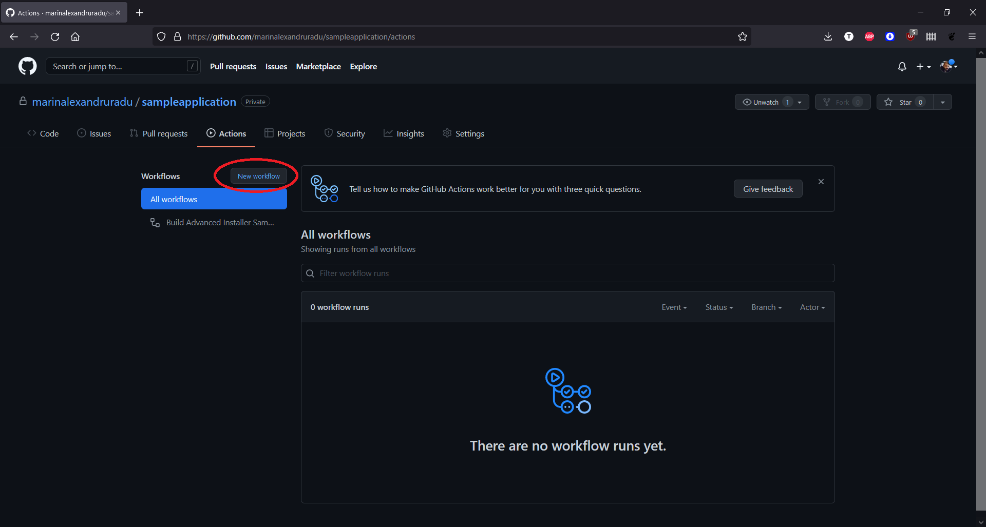 GitHub Actions New Workflow GitHub Actions New Workflow