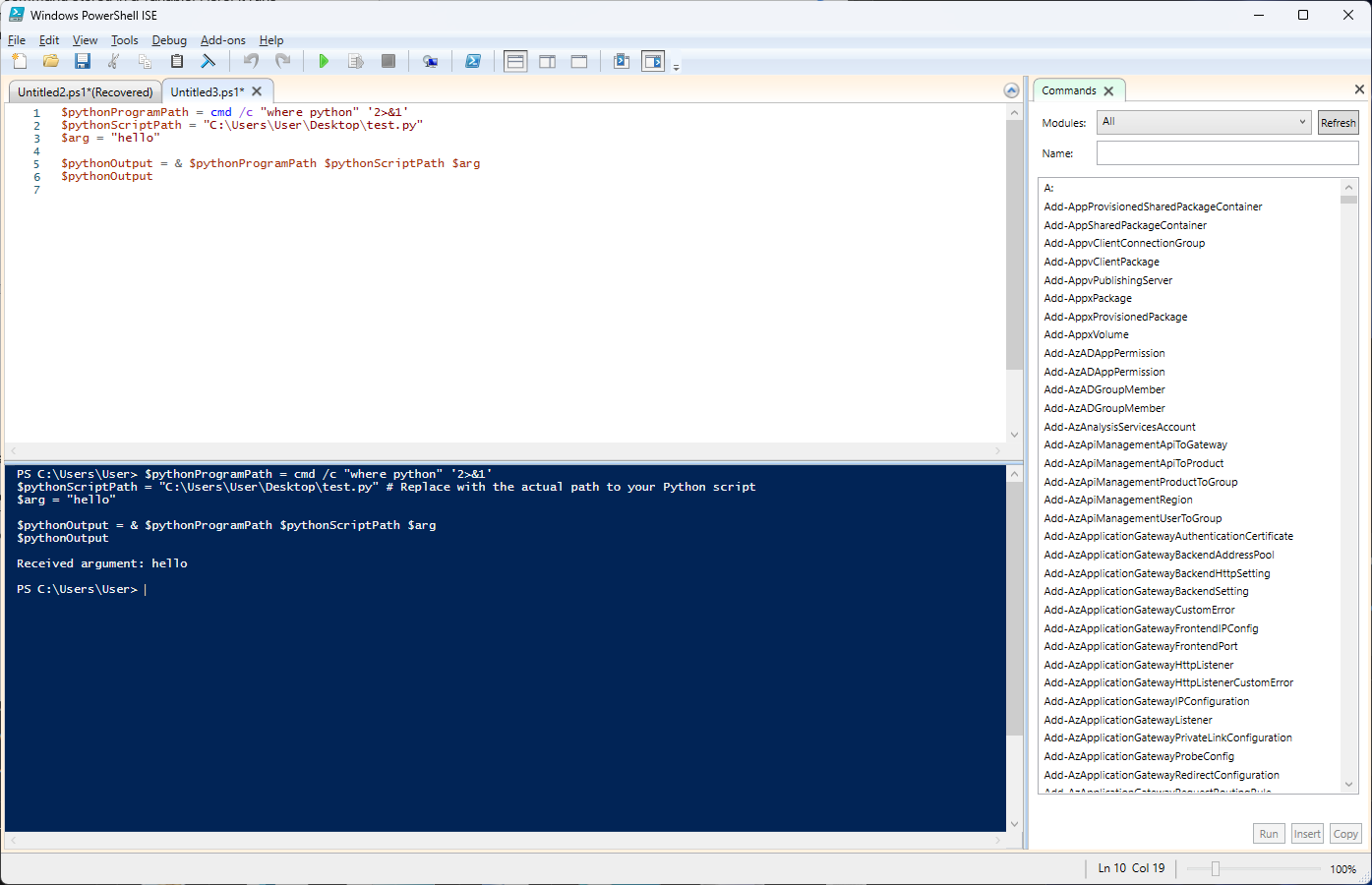 Run python in powershell Run python in powershell