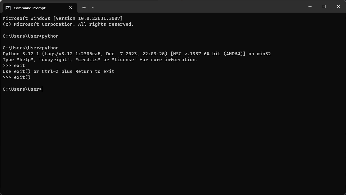 Run python in CMD Run python in CMD